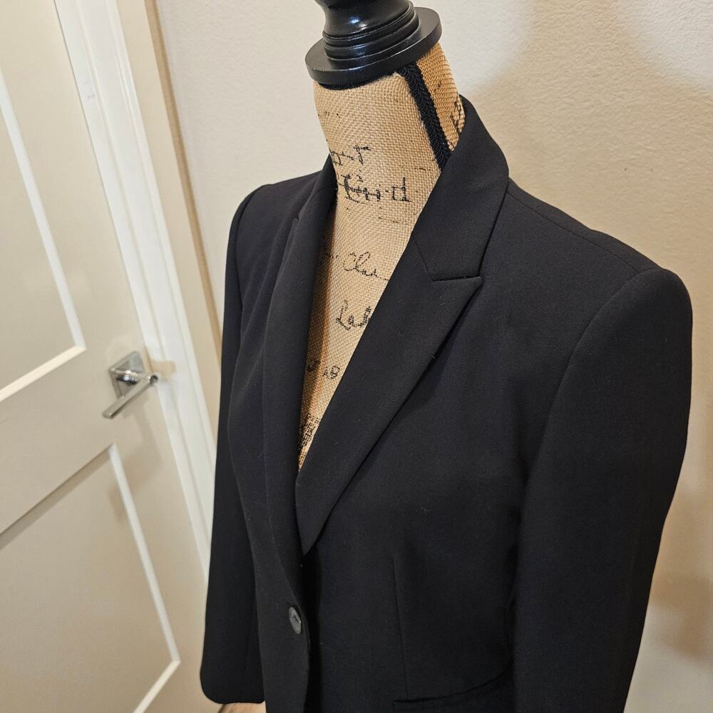 Zara Women's Black Single Button Jacket Size Medium - Picture 4 of 9